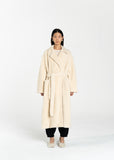 Long Curly Wrap Overcoat