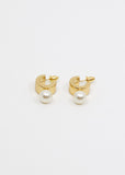 Mini Pearl Hoop Earring