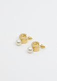 Mini Pearl Hoop Earring