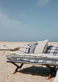 Cotton Check Futon — Blue
