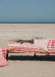 Cotton Check Futon — Pink