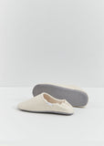 Abe Canvas Wool-Lined Home Shoes — Natural