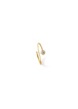 One-Stone Hoop Earring 02