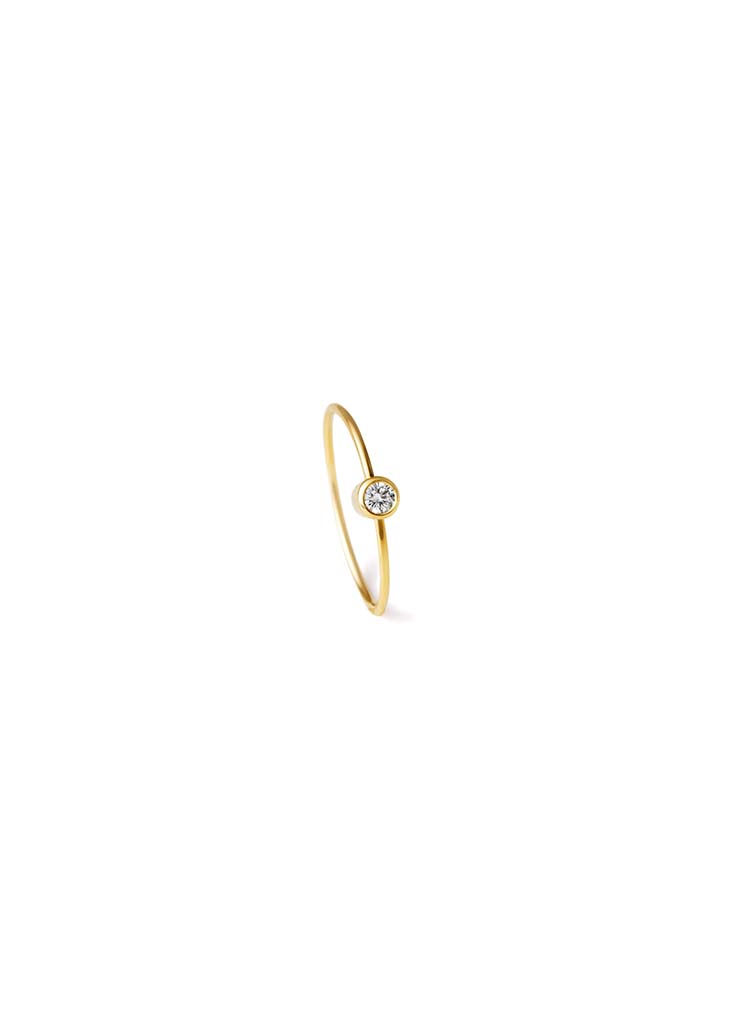 One-Stone Hoop Earring 02