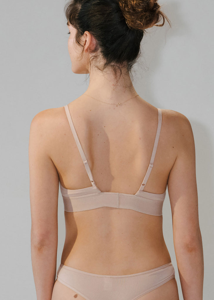 Triangle Bra — Nude