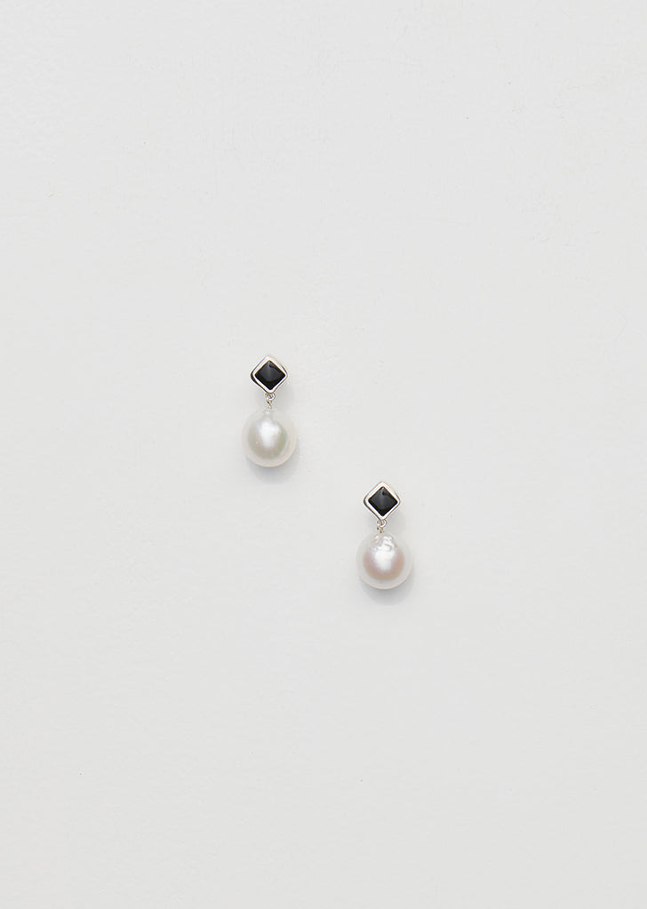 Small Mer Earrings — Onyx