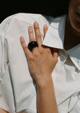 Onyx Donut Ring