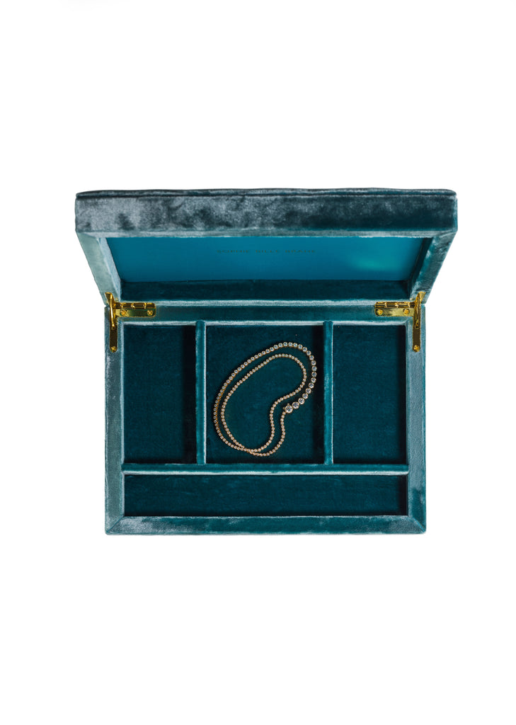 Tresor Velvet Jewelry Box — Green