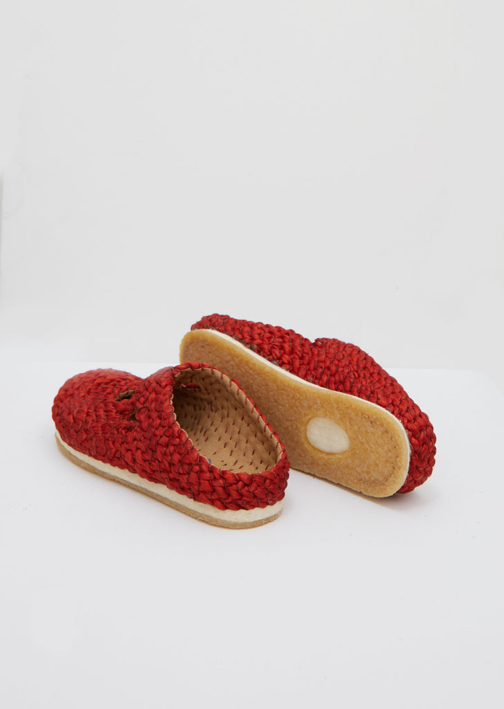 Illetes Woven Flats — Red