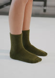 Buckle Overankle Socks — Maple Green