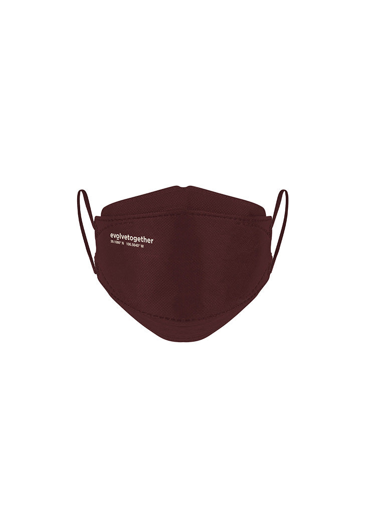 KN95 Masks Pack of 5 — Burgandy