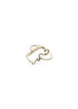 Blue Sapphire Dino Ring