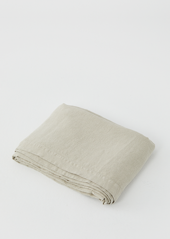 Linen Bedspread — Sand Grey