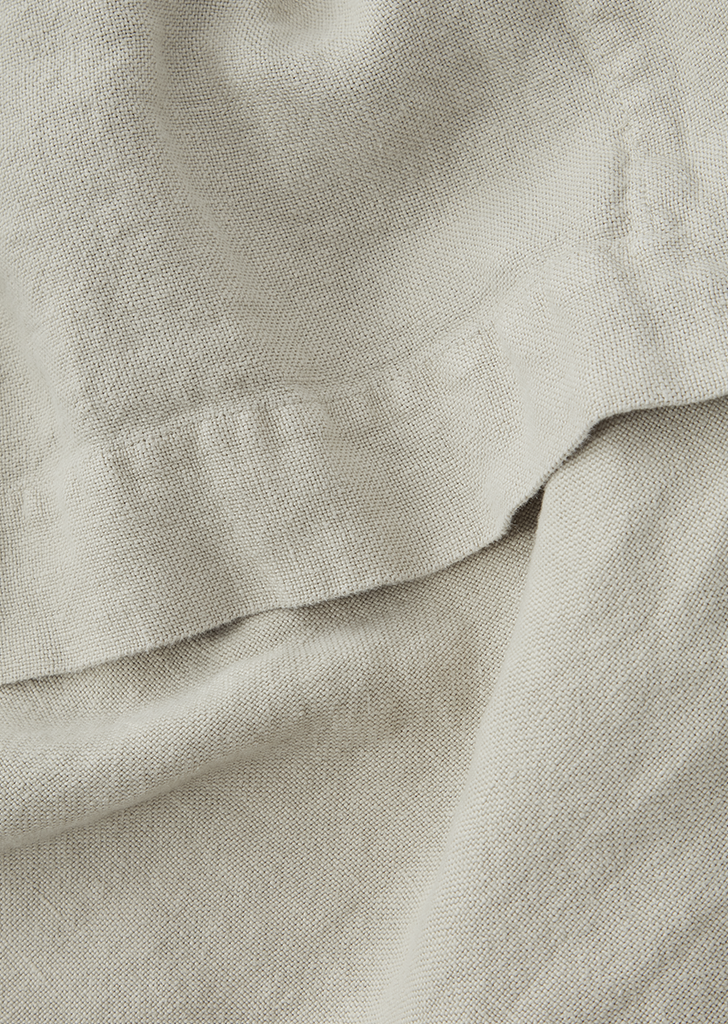 Linen Bedspread — Sand Grey