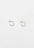 Small Blondeau Hoops — Silver