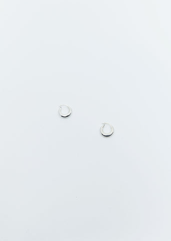 Tiny Essential Hoops — Silver