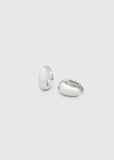 Ice Hoop, Medium — Silver