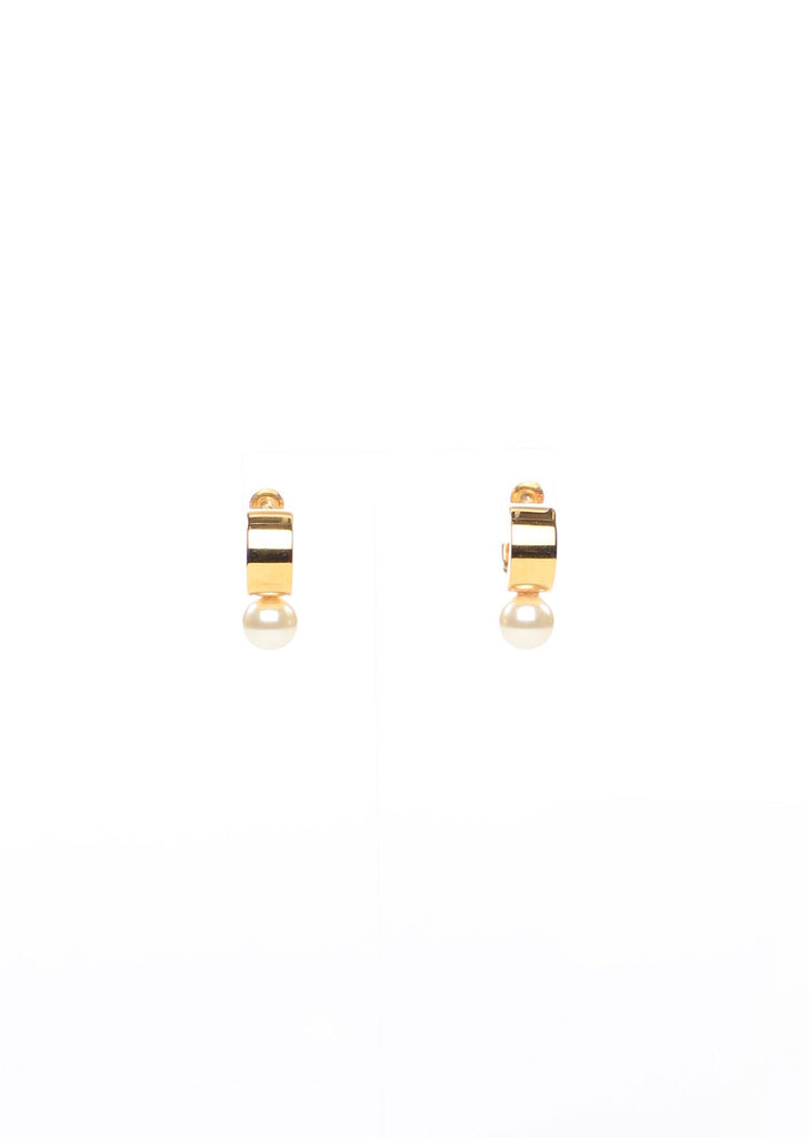 Mini Pearl Hoop Earring