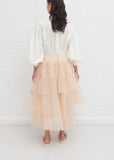 Tiered Ruffle Long Skirt