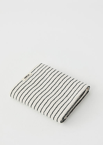 Striped Terry Bath Towel — Racing Green