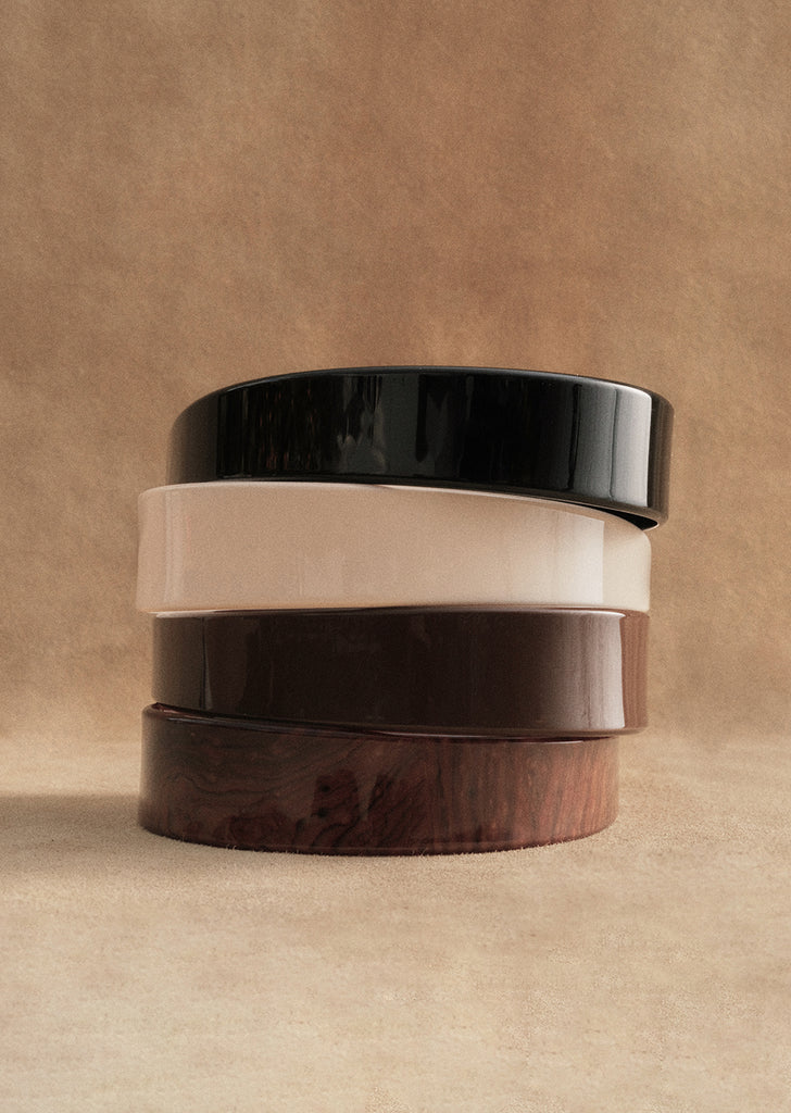 Thin Bessette Headband — Ivory