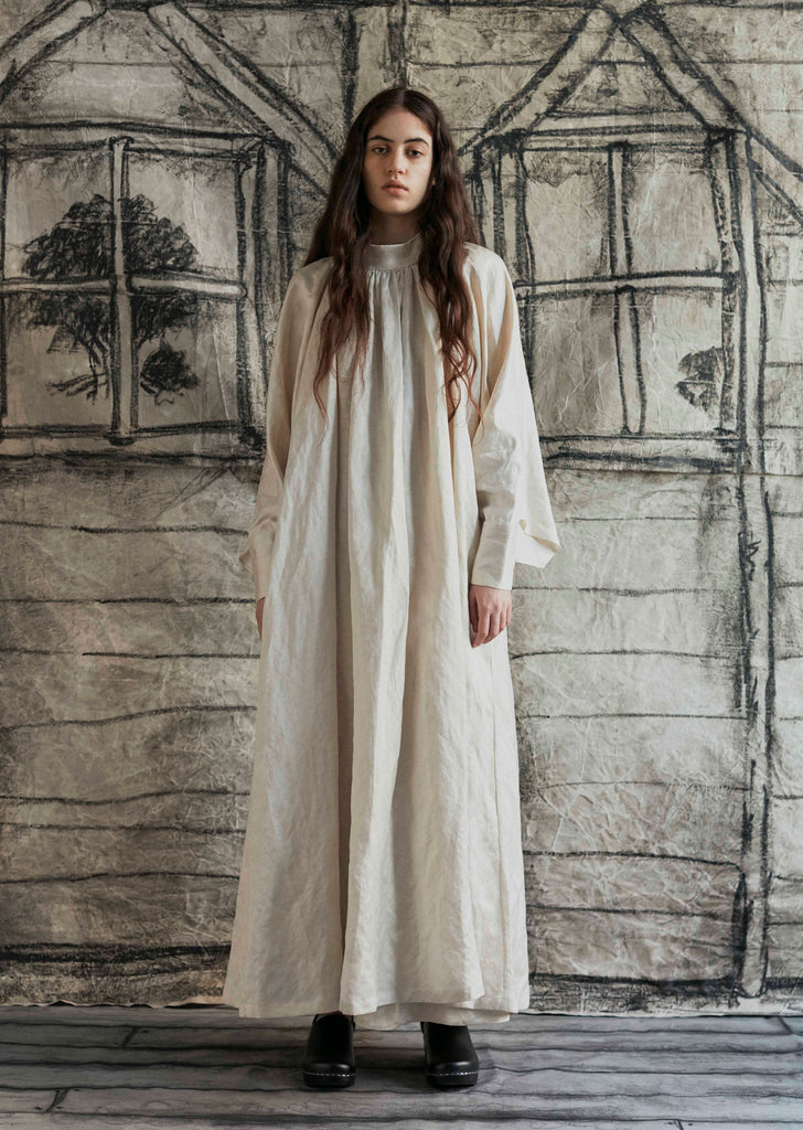 The Falconer Crumpled Cupro Dress