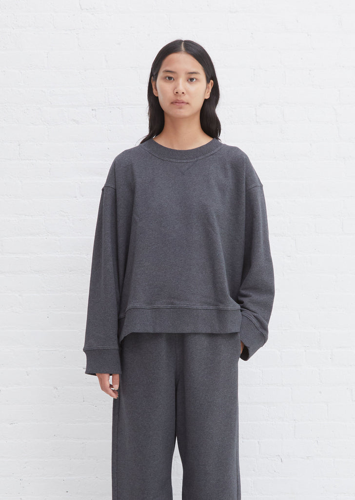 Toulouse Cotton Fleece Sweatshirt — Anthracite Melange