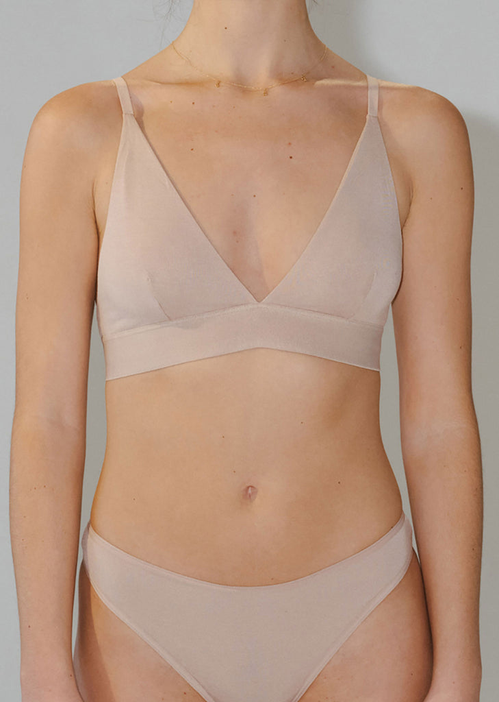 Triangle Bra — Nude