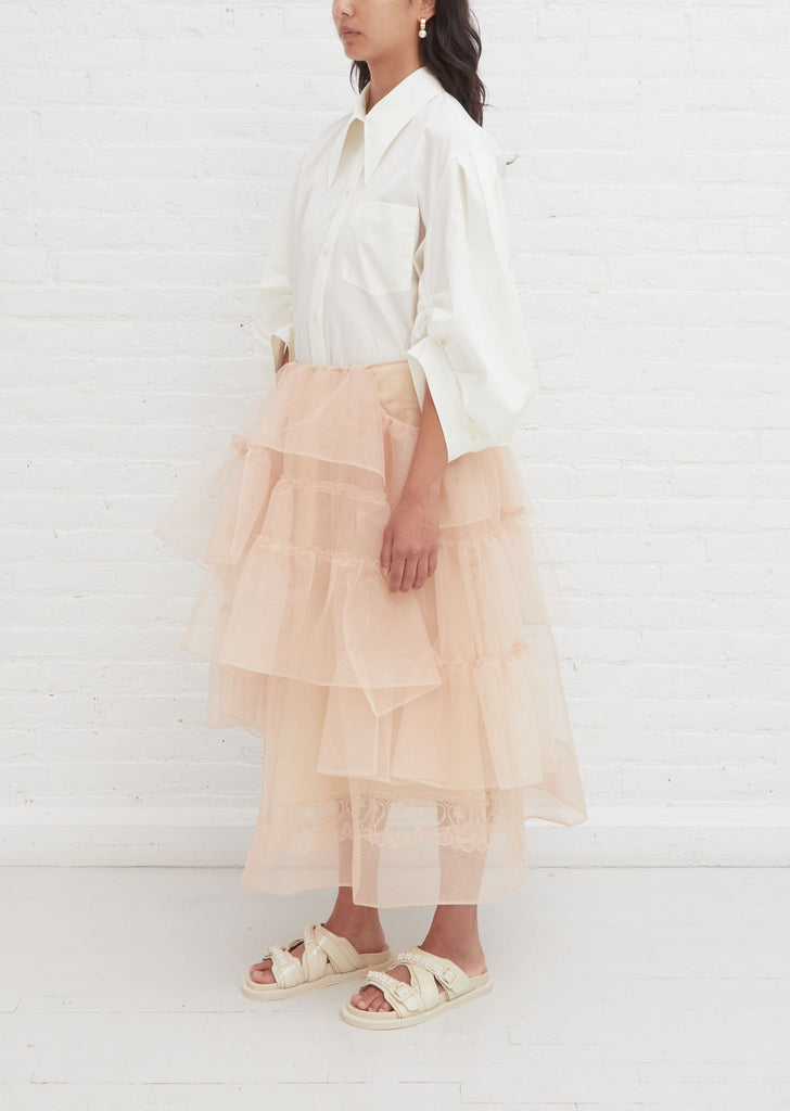 Tiered Ruffle Long Skirt