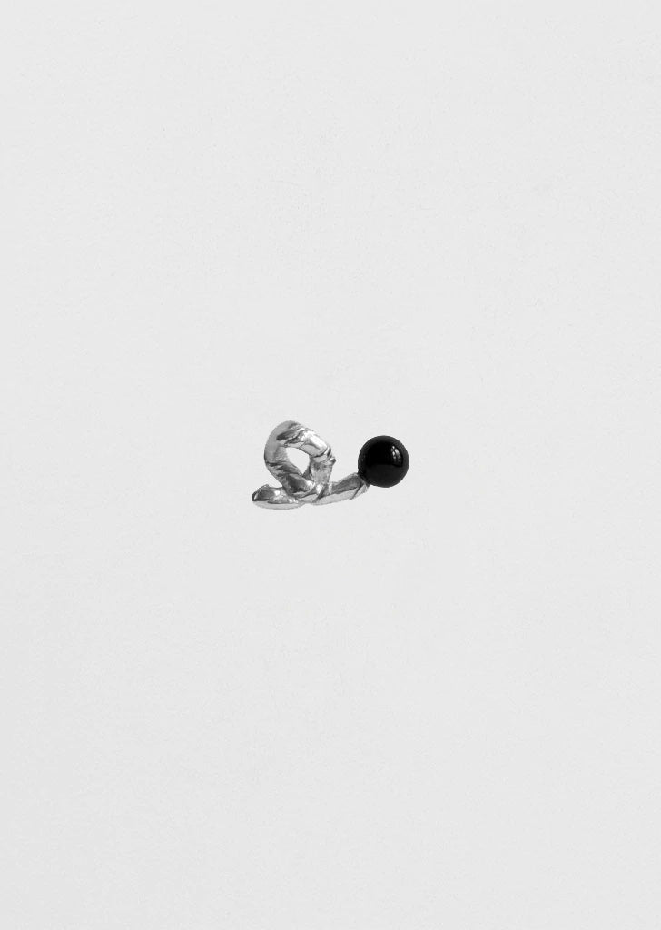 Twig Earring With Onyx