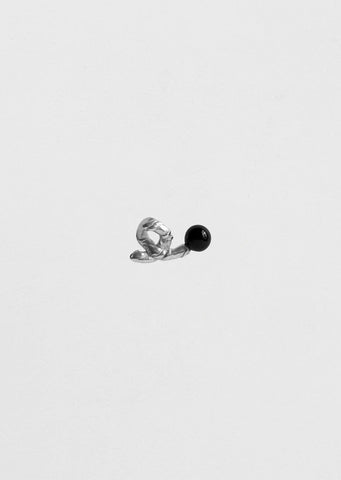 Twig Earring With Onyx