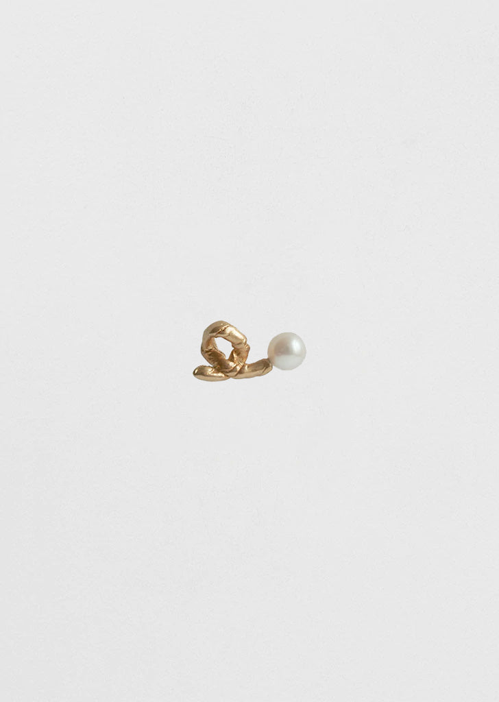 Twig Earring With Akoya Pearl