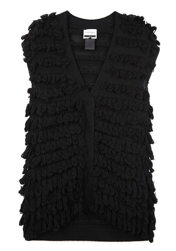 Handknit Vest w/ Tie