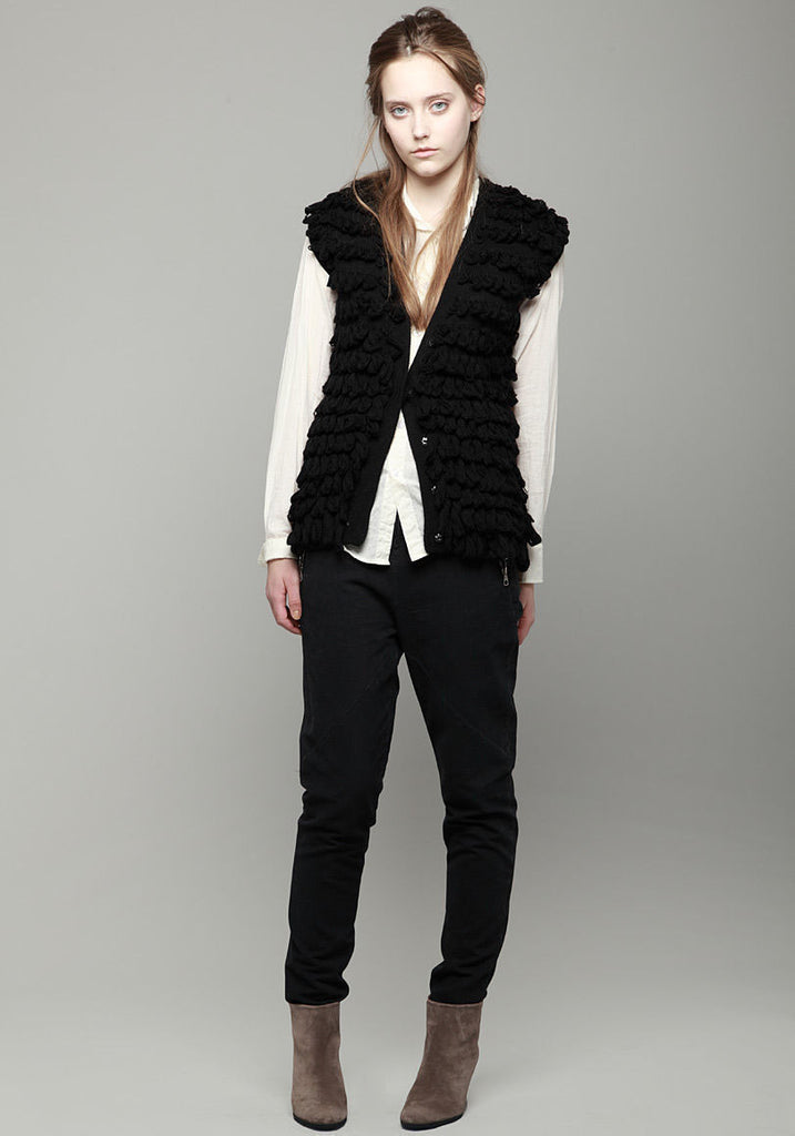 Handknit Vest w/ Tie