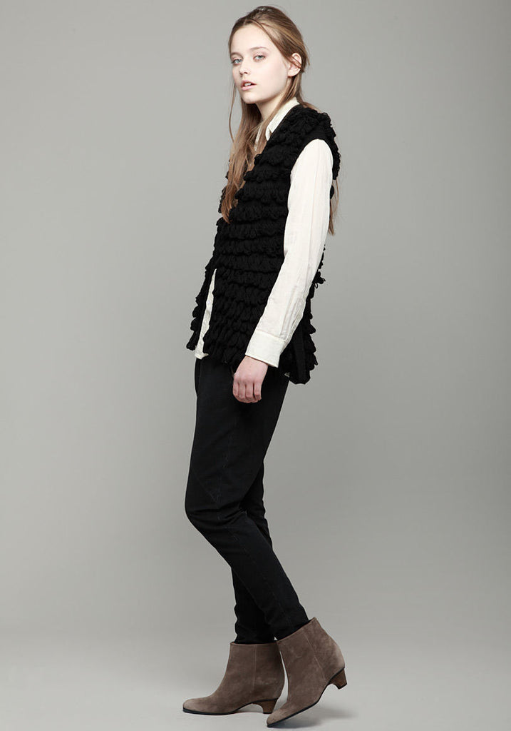 Handknit Vest w/ Tie