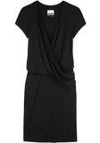 Draped V-Neck Dress