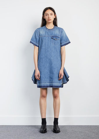 Denim Ruffle Dress