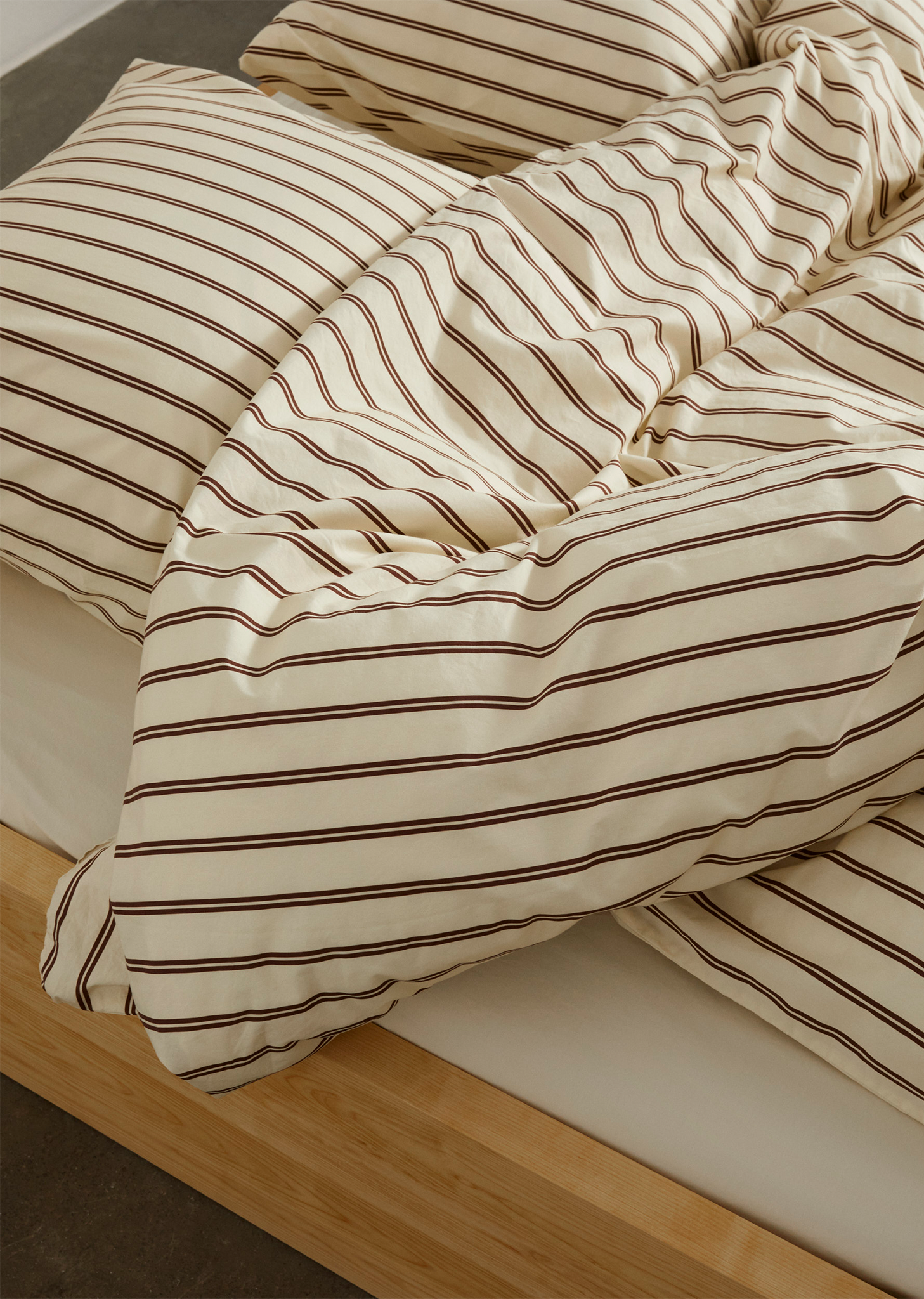 King Percale Double Duvet Cover — Hopper Stripes – La Garçonne King Percale Double Duvet Cover — Hopper Stripes – La Garçonne