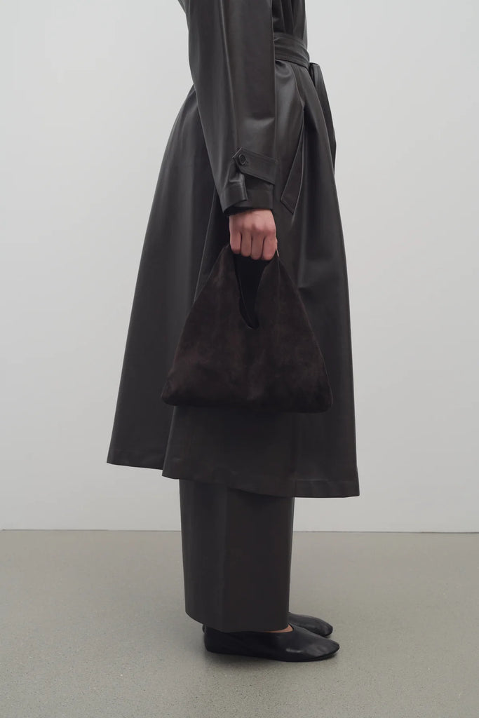 Small Suede Bindle — Brown Melange