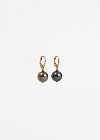 Momo Pearls Rose Gold Earrings