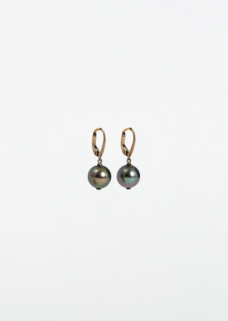 Momo Pearls White Gold Earrings