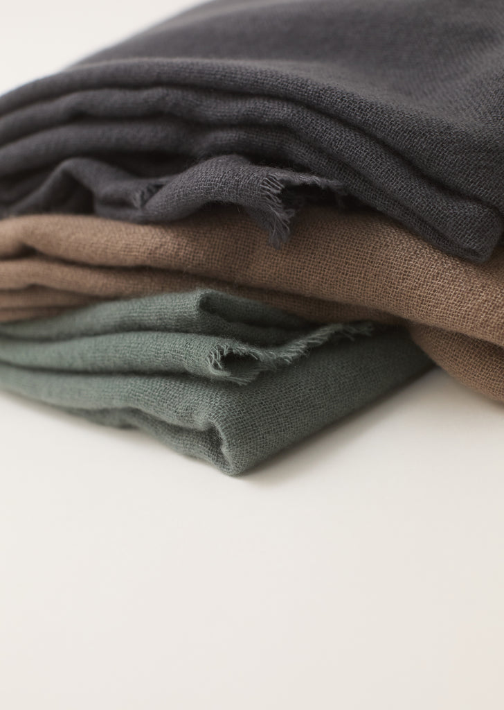 Ring Cashmere Stole — Moonless Night