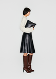 Pleated Midi Skirt Oil
