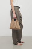 Small Suede Bindle — Beige Melange