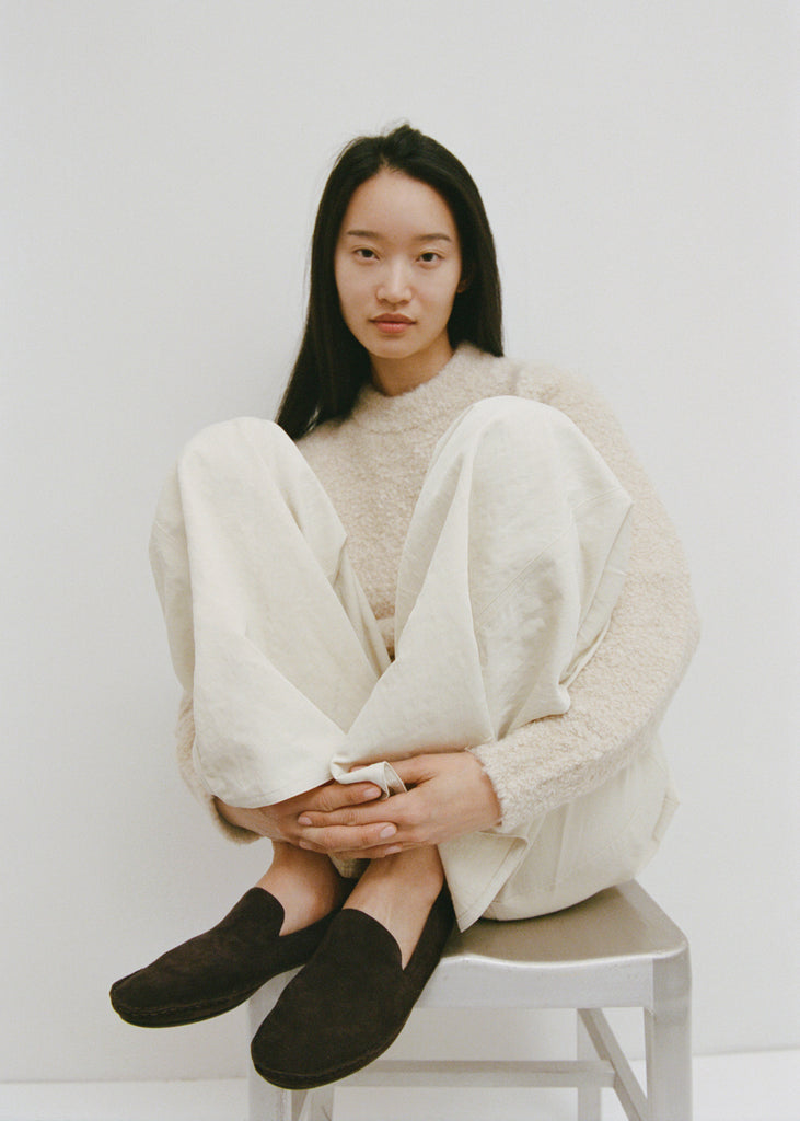 Mock Neck Alpaca Sweater