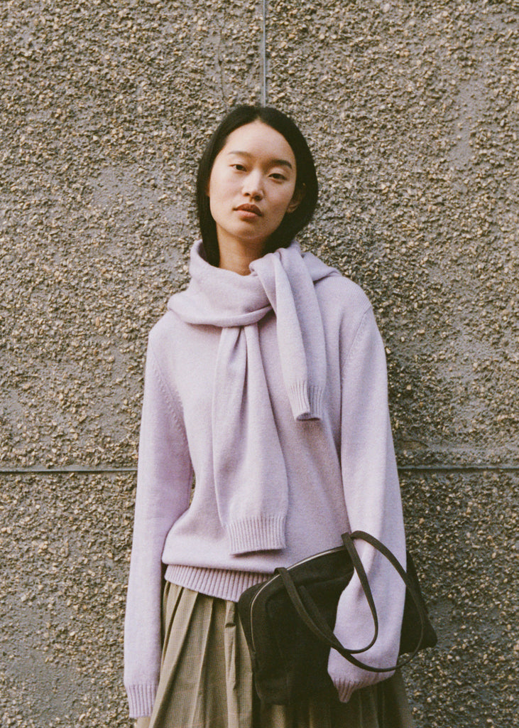 Hepburn Cashmere Crewneck — Lavandula