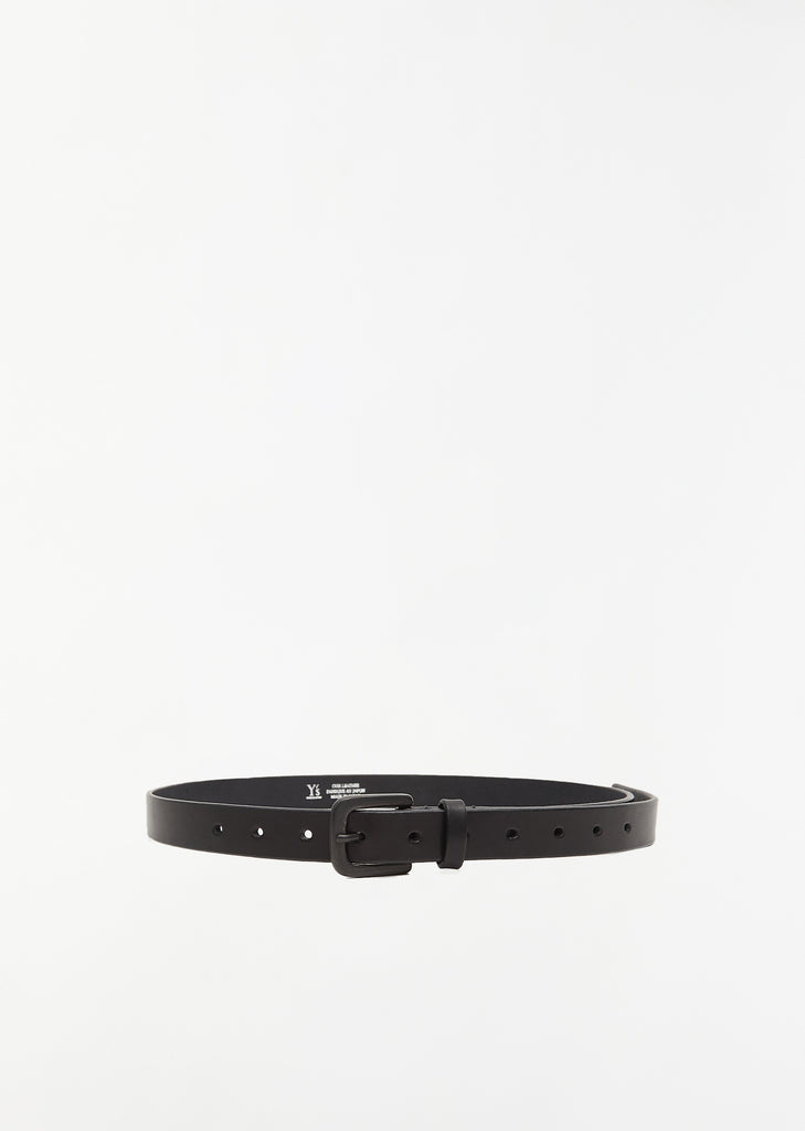 25mm Leather Belt — Black