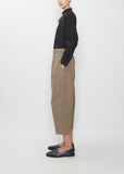 Hem Dart Easy Linen Wool Pants