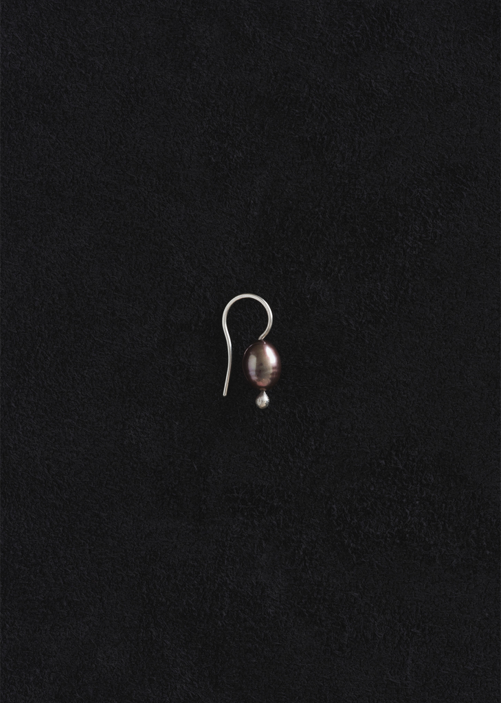 Mermaid Earrings — Black Pearl
