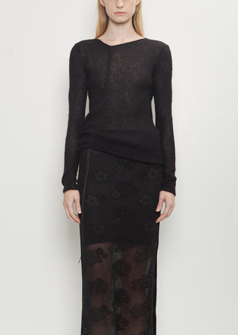 Mohair Ussi Pullover — Black